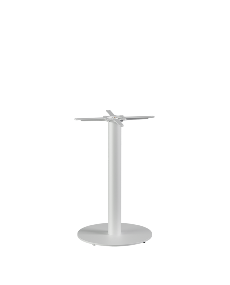 Tisch ALFA R Weiss mit Laminierte-Platten 18 mm