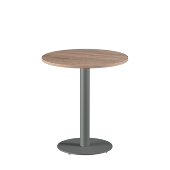 Tisch ALFA R Grau mit Laminierte-Platten 18 mm
