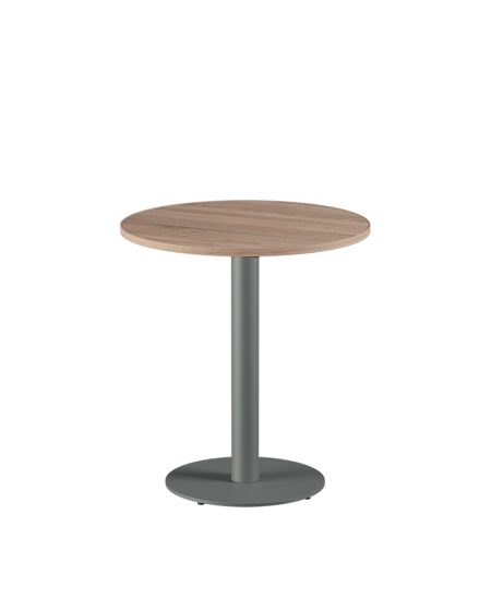 Tisch ALFA R Grau mit Laminierte-Platten 18 mm