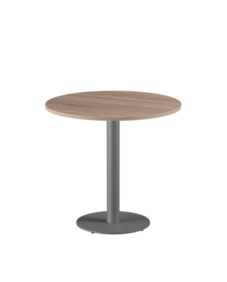 Tisch ALFA R Grau mit Laminierte-Platten 18 mm