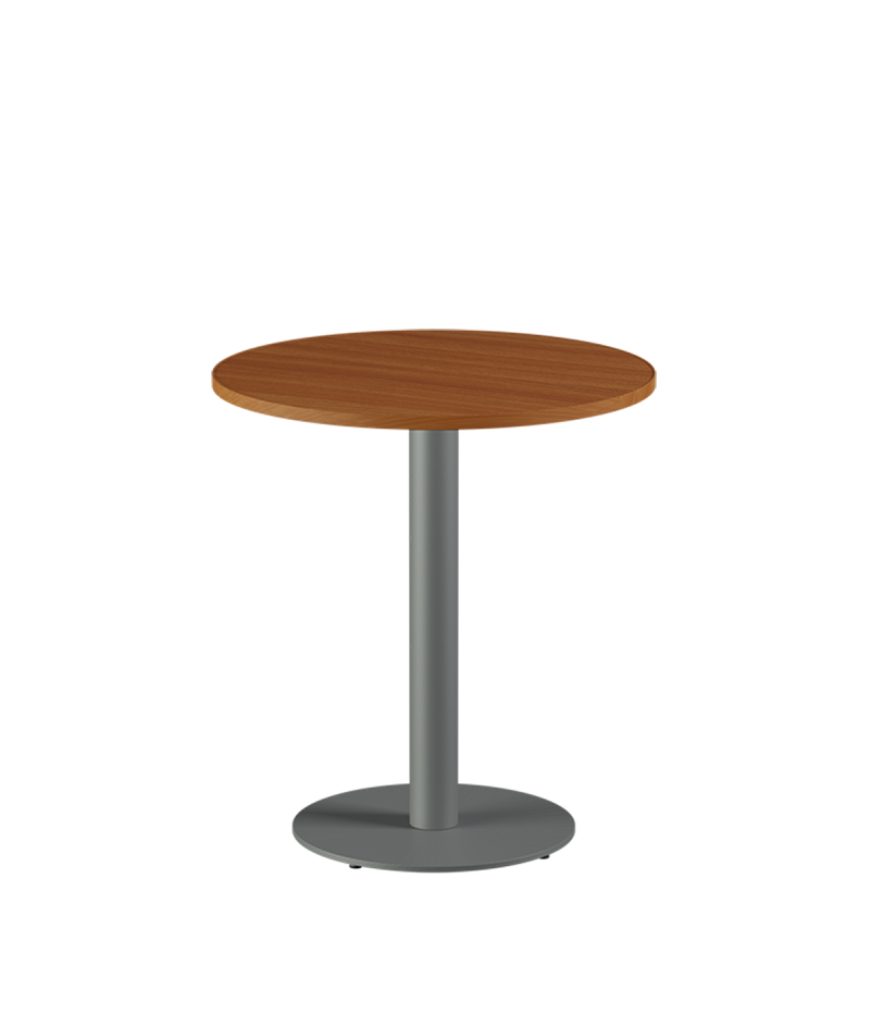 Tisch ALFA R Grau mit Laminierte-Platten 18 mm
