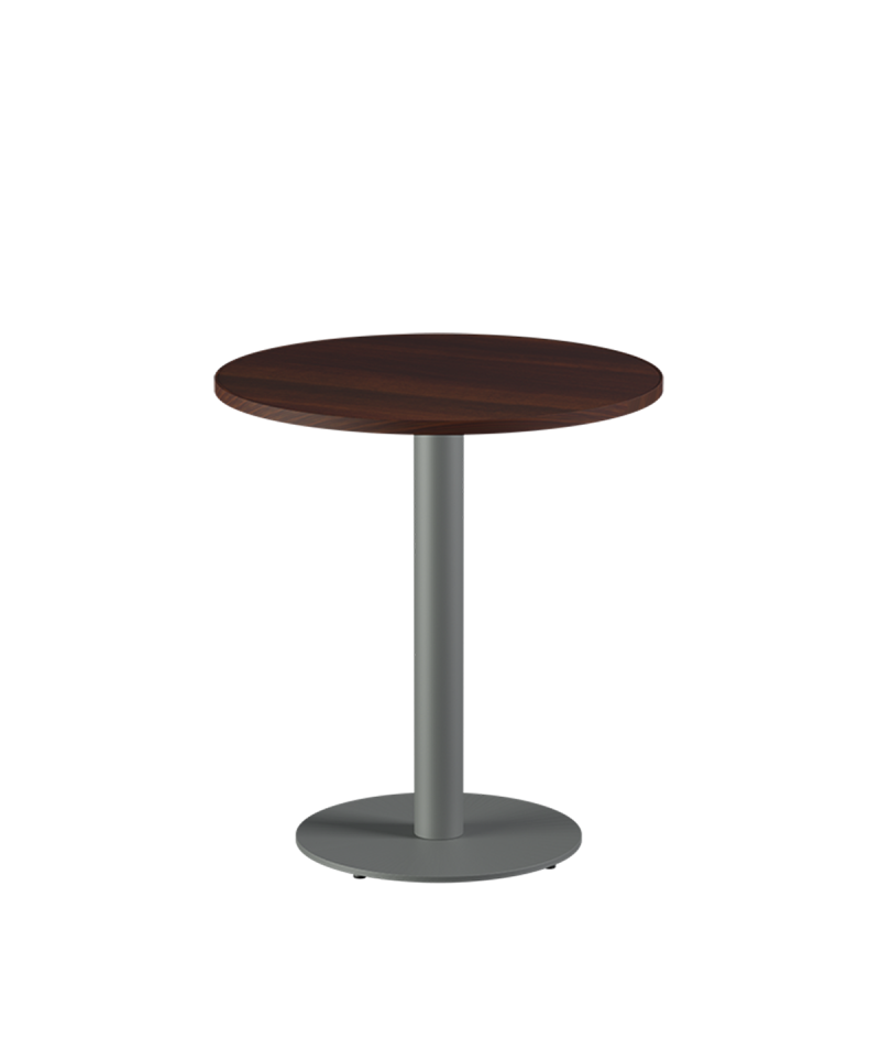 Tisch ALFA R Grau mit Laminierte-Platten 18 mm