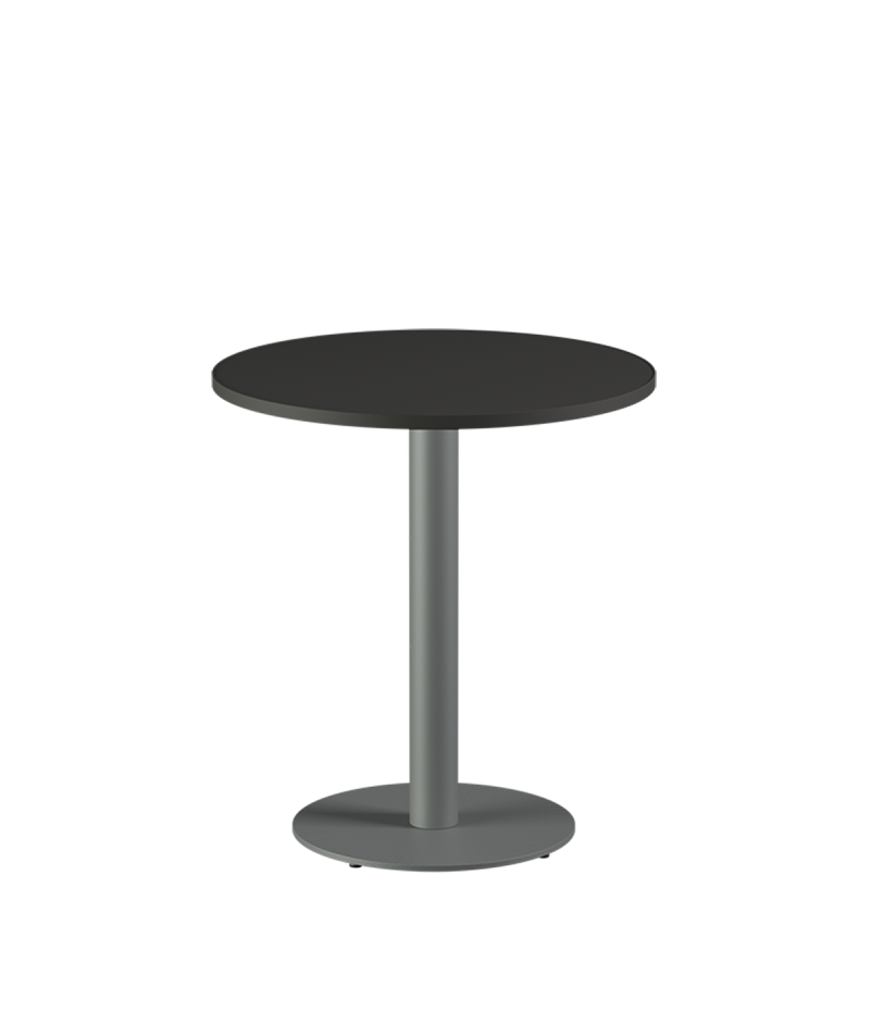 Tisch ALFA R Grau mit Laminierte-Platten 18 mm