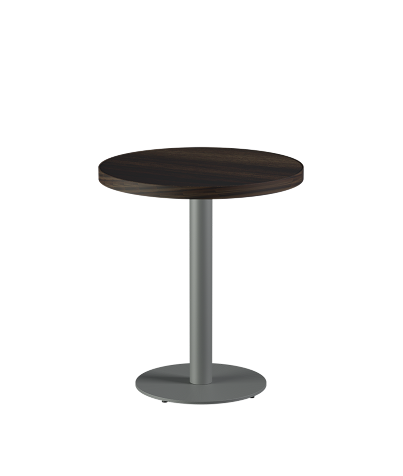 Tisch ALFA R Grau mit Laminierte-Platten 18 mm