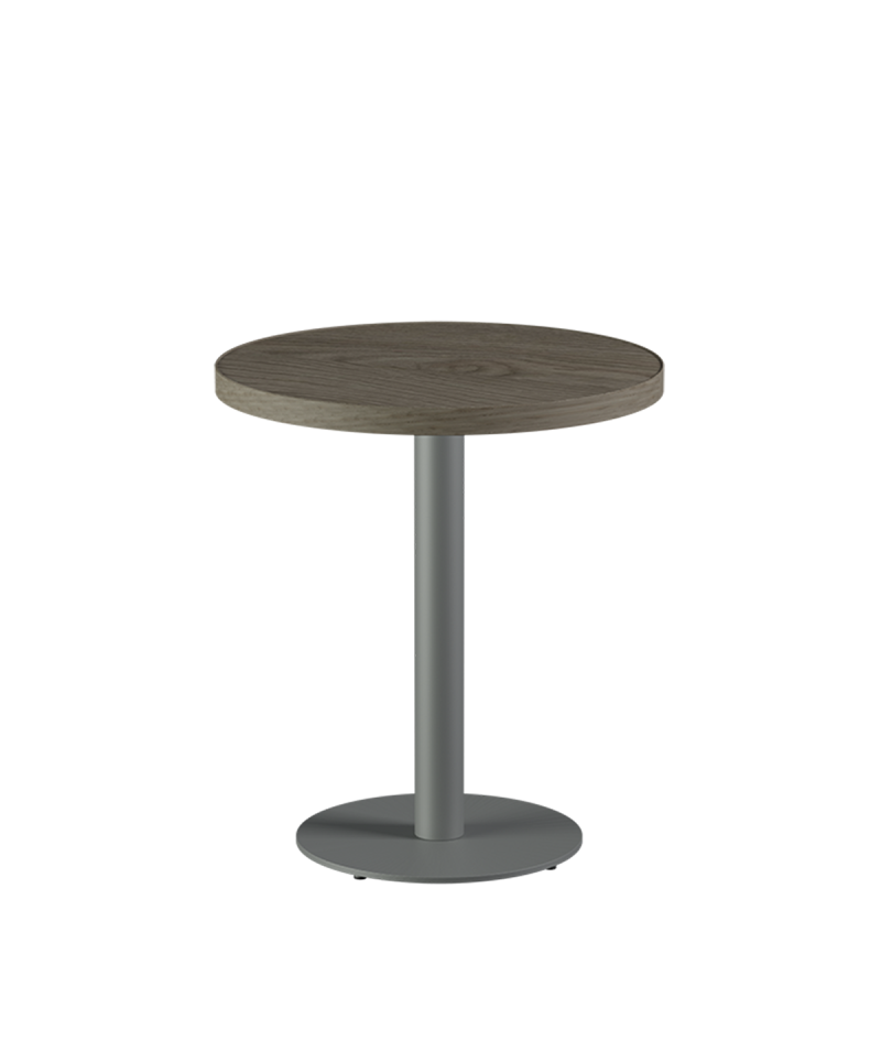Tisch ALFA R Grau mit Laminierte-Platten 18 mm