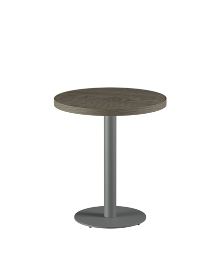 Tisch ALFA R Grau mit Laminierte-Platten 18 mm
