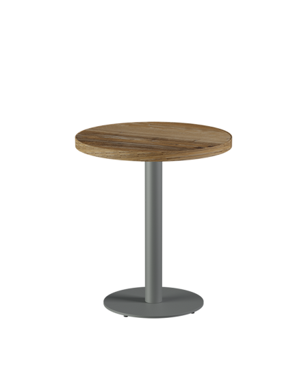 Tisch ALFA R Grau mit Laminierte-Platten 18 mm