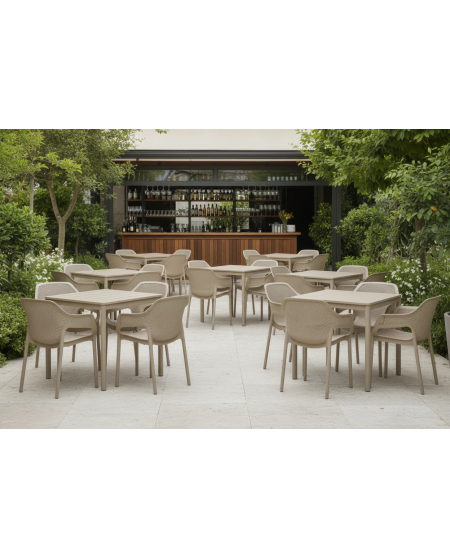 Tisch TERRAZZA 80x80 Beige