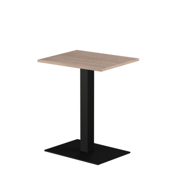 Tisch ALFA 40x55 Schwarz mit Laminierte-Platten 18 mm