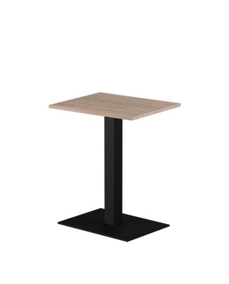 Tisch ALFA 40x55 Schwarz mit Laminierte-Platten 18 mm