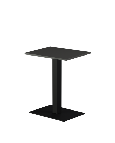 Tisch ALFA 40x55 Schwarz mit Laminierte-Platten 18 mm