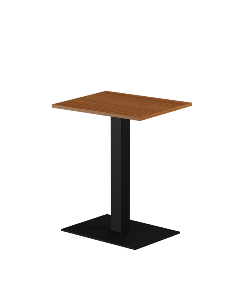 Tisch ALFA 40x55 Schwarz mit Laminierte-Platten 18 mm