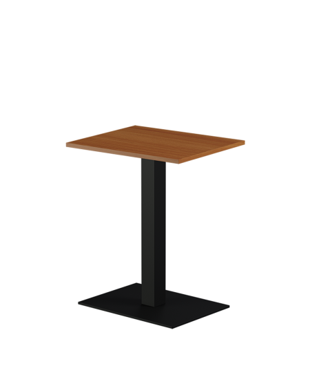 Tisch ALFA 40x55 Schwarz mit Laminierte-Platten 18 mm