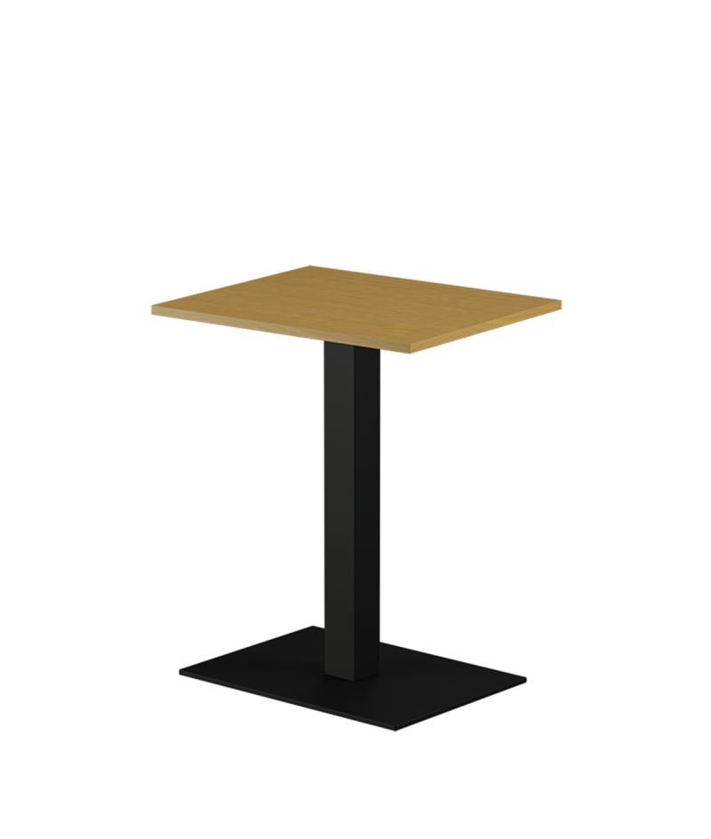 Tisch ALFA 40x55 Schwarz mit Laminierte-Platten 18 mm