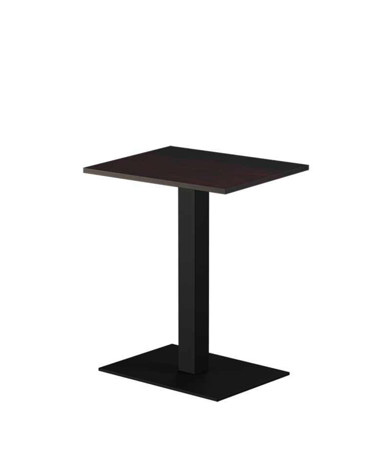 Tisch ALFA 40x55 Schwarz mit Laminierte-Platten 18 mm