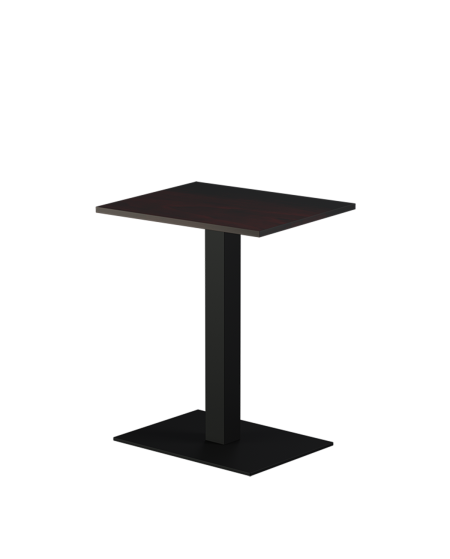 Tisch ALFA 40x55 Schwarz mit Laminierte-Platten 18 mm