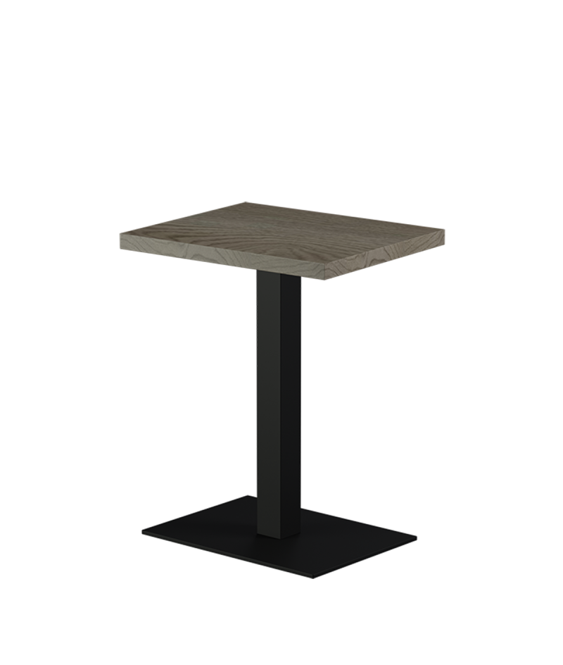Tisch ALFA 40x55 Schwarz mit Laminierte-Platten 18 mm