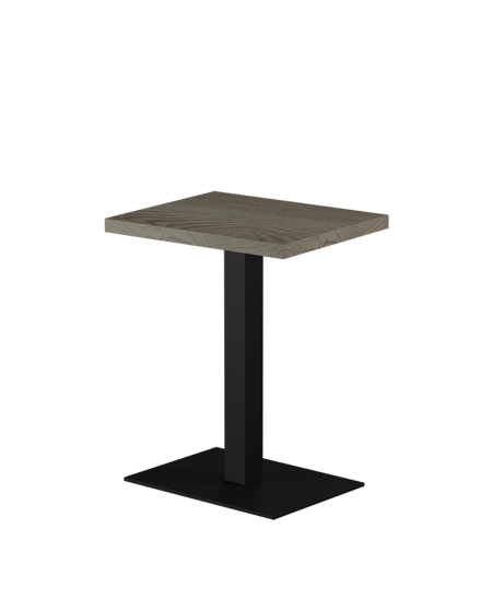 Tisch ALFA 40x55 Schwarz mit Laminierte-Platten 18 mm