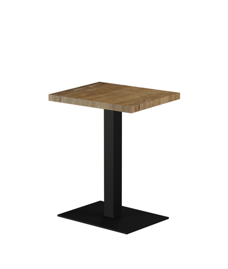 Tisch ALFA 40x55 Schwarz mit Laminierte-Platten 18 mm