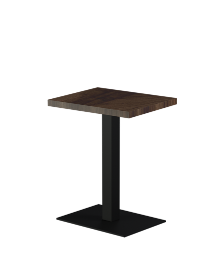 Tisch ALFA 40x55 Schwarz mit Laminierte-Platten 18 mm
