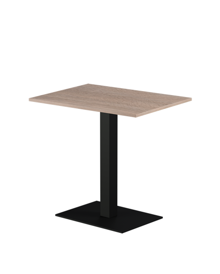 Tisch ALFA 40x55 Schwarz mit Laminierte-Platten 18 mm