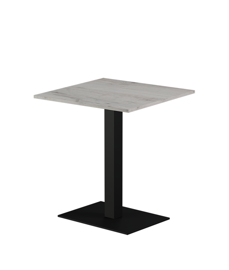 Tisch ALFA 40x55 Schwarz mit Laminierte-Platten 18 mm