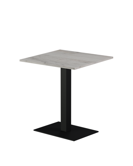 Tisch ALFA 40x55 Schwarz mit Laminierte-Platten 18 mm