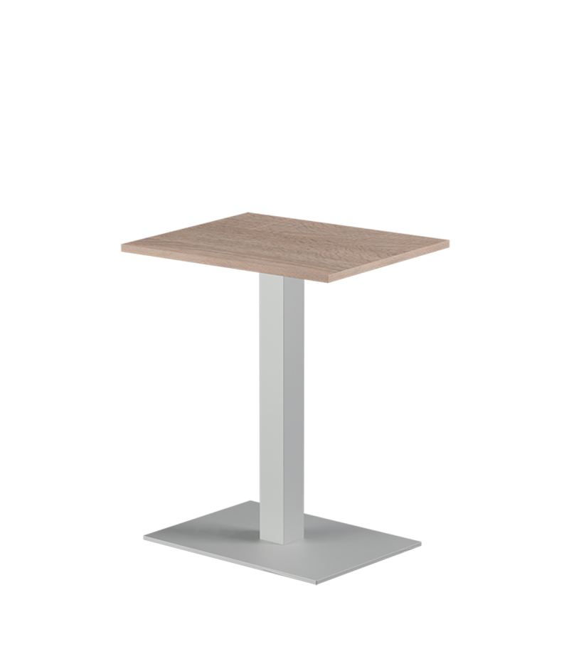 Tisch ALFA 40x55 Weiss mit Laminierte-Platten 18 mm