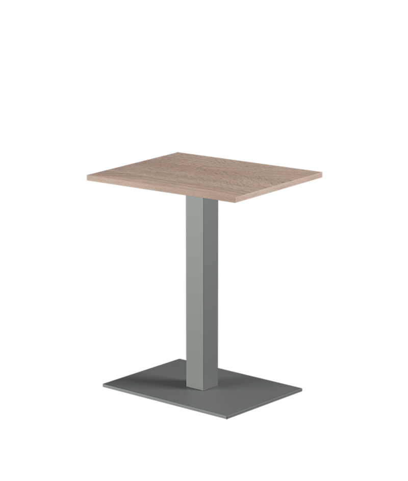 Tisch ALFA 40x55 Grau mit Laminierte-Platten 18 mm