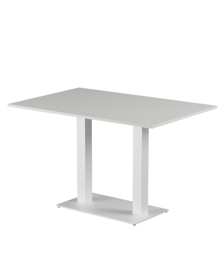 Tisch ALFA DUO Weiss mit Laminierte-Platten 18 mm