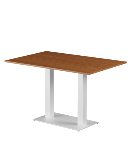 Tisch ALFA DUO Weiss mit Laminierte-Platten 18 mm
