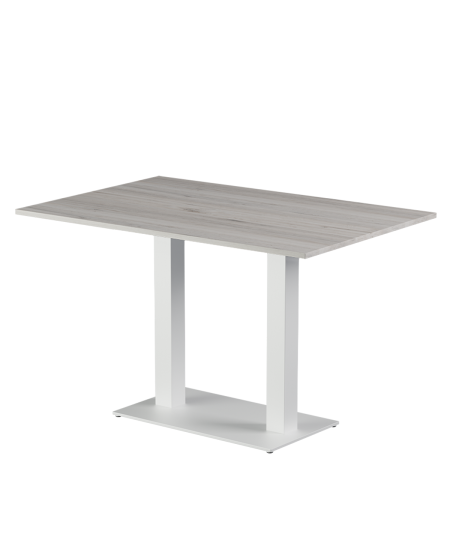 Tisch ALFA DUO Weiss mit Laminierte-Platten 18 mm