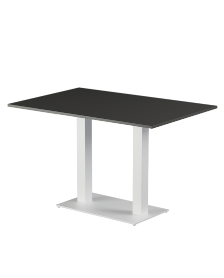 Tisch ALFA DUO Weiss mit Laminierte-Platten 18 mm