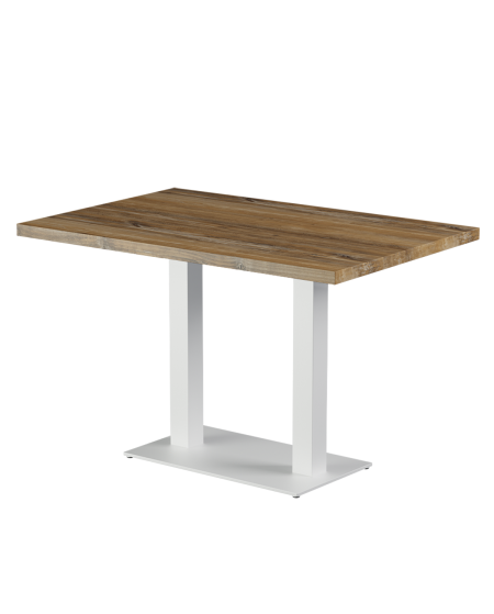 Tisch ALFA DUO Weiss mit Laminierte-Platten 18 mm