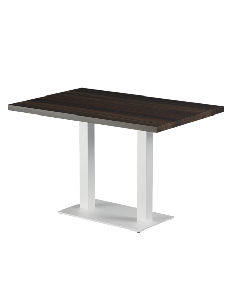 Tisch ALFA DUO Weiss mit Laminierte-Platten 18 mm