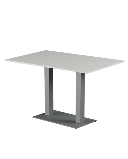 Tisch ALFA DUO Grau mit Laminierte-Platten 18 mm