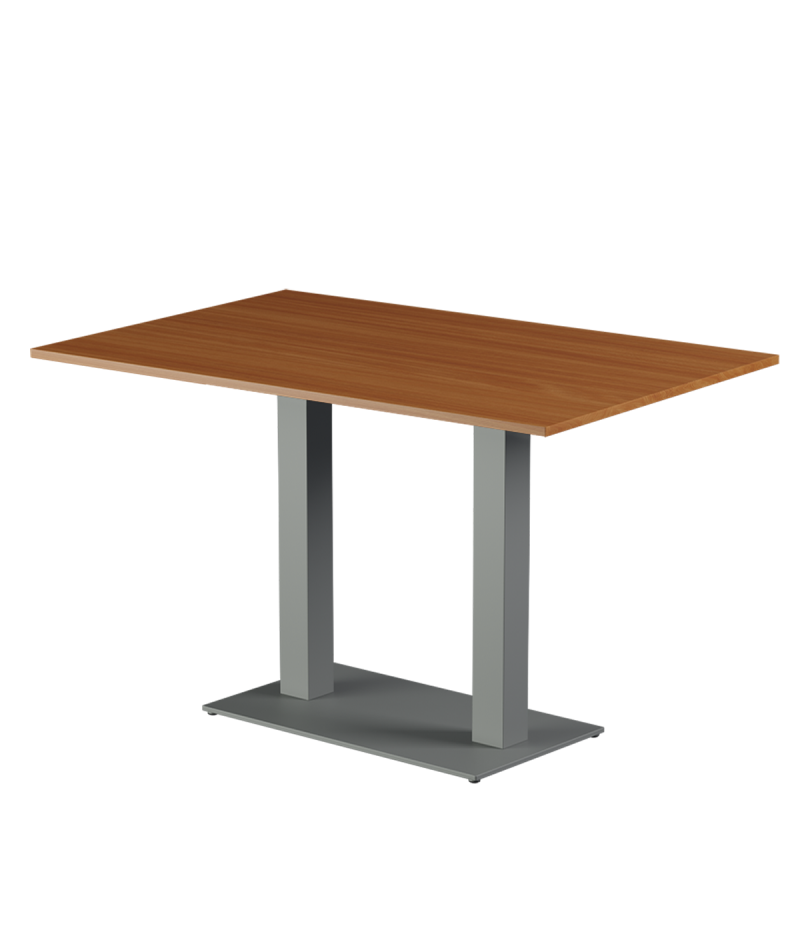 Tisch ALFA DUO Grau mit Laminierte-Platten 18 mm
