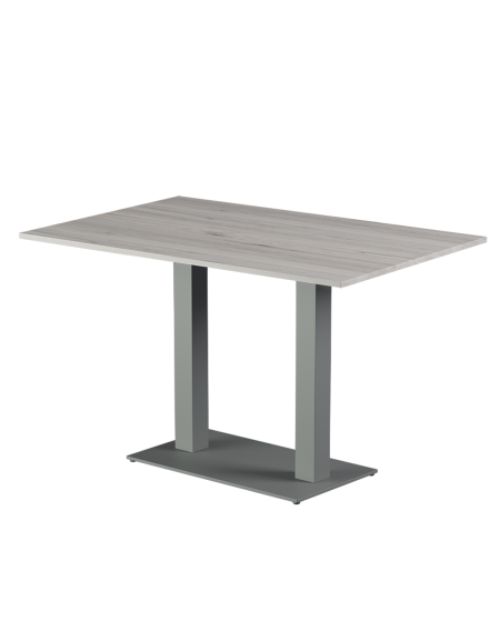 Tisch ALFA DUO Grau mit Laminierte-Platten 18 mm