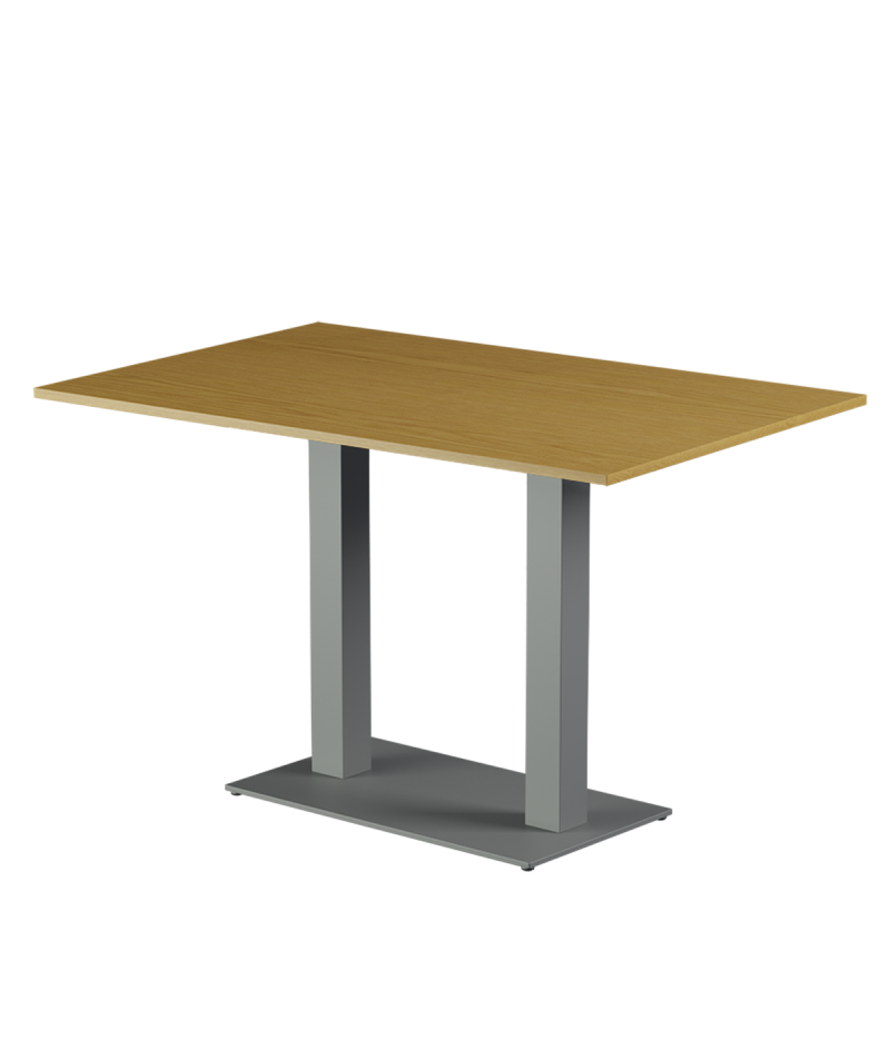 Tisch ALFA DUO Grau mit Laminierte-Platten 18 mm