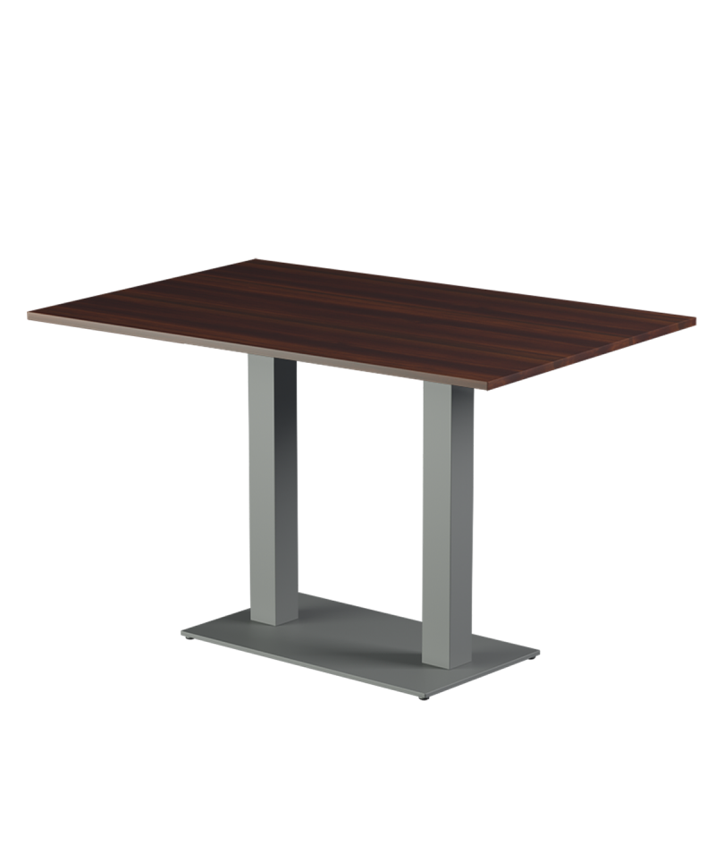 Tisch ALFA DUO Grau mit Laminierte-Platten 18 mm