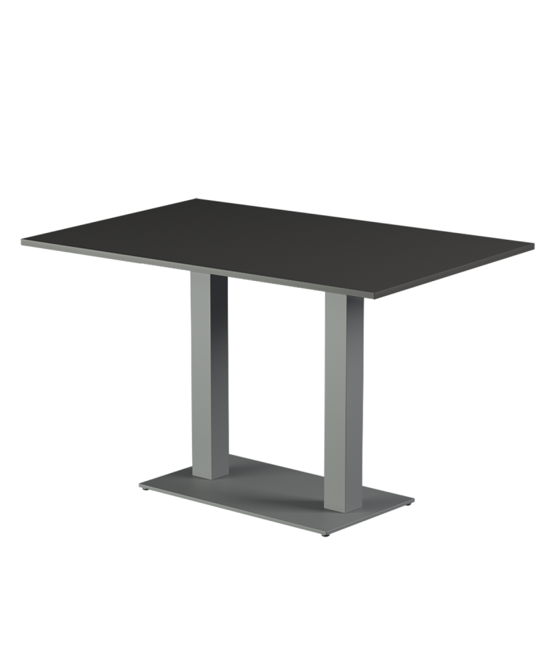 Tisch ALFA DUO Grau mit Laminierte-Platten 18 mm