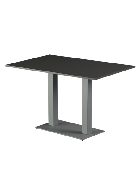 Tisch ALFA DUO Grau mit Laminierte-Platten 18 mm