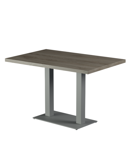 Tisch ALFA DUO Grau mit Laminierte-Platten 18 mm