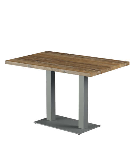Tisch ALFA DUO Grau mit Laminierte-Platten 18 mm