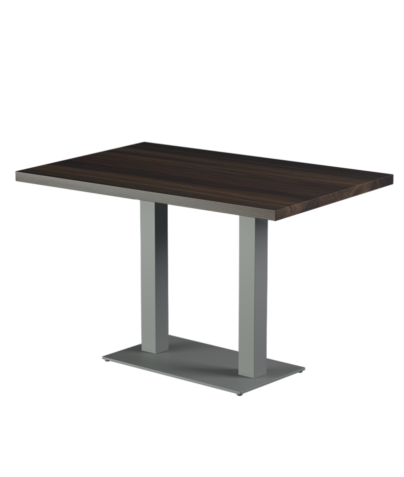 Tisch ALFA DUO Grau mit Laminierte-Platten 18 mm