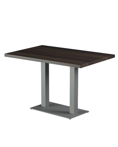 Tisch ALFA DUO Grau mit Laminierte-Platten 18 mm