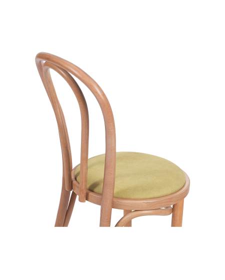 Bugholzstuhl MONET 18 mit pistaziengrünem Sitz
