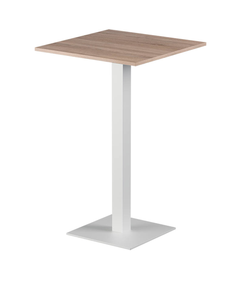Tisch ALFA BAR Weiss mit Laminierte-Platten 18 mm