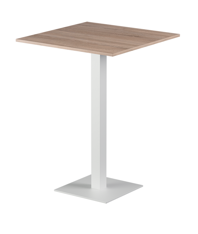 Tisch ALFA BAR Weiss mit Laminierte-Platten 18 mm