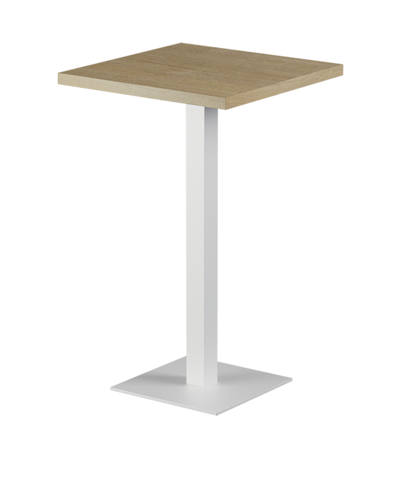 Tisch ALFA BAR Weiss mit Laminierte-Platten 18 mm